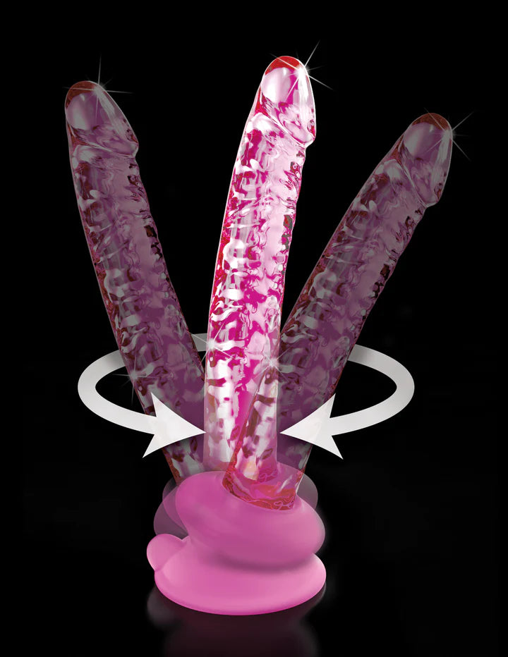 Icicles No. 86 Glass Dildo With Suction Cup 7 inch