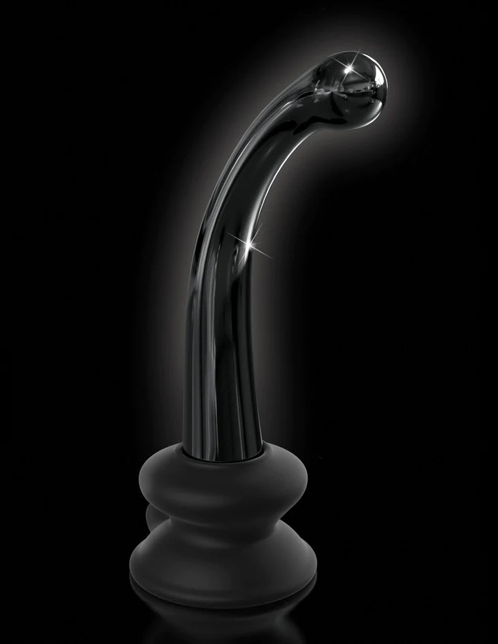 Icicles No. 87 Glass G-Spot/P-Spot Massager With Suction Cup