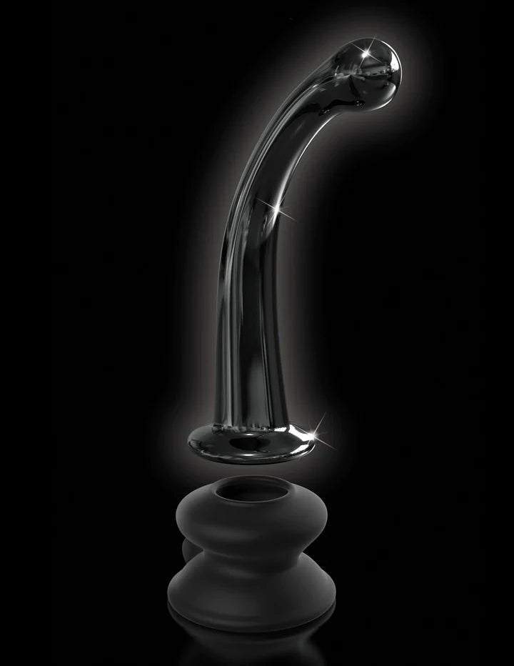 Icicles No. 87 Glass G-Spot/P-Spot Massager With Suction Cup