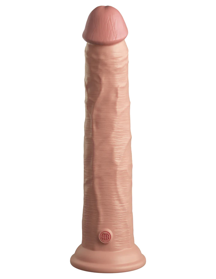 King Cock Elite 10 in. Dual Density Silicone Realistic Dildo