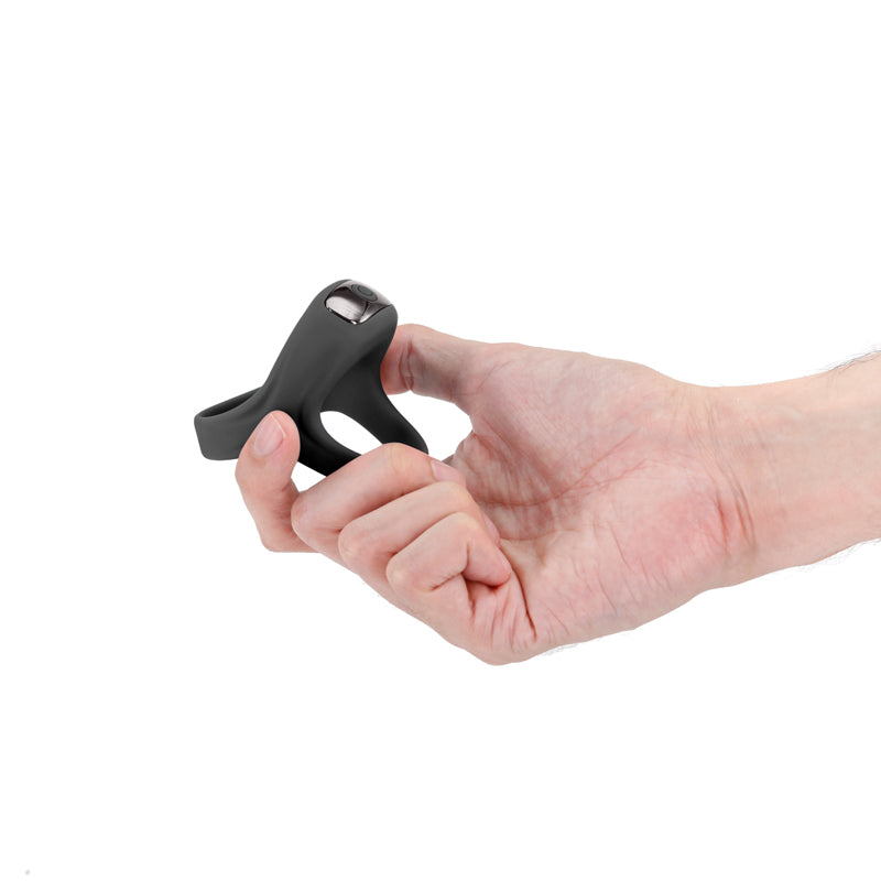 Renegade Emperor Vibrating Cockring - Black - Teal