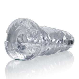Oxballs SCREW'D Clear Stroker Jerk Off Toy