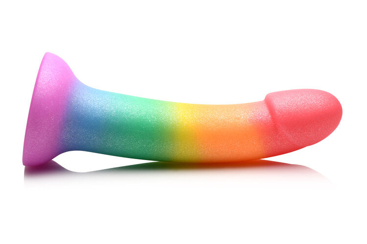 Simply Sweet Phallic 6.5 in. Silicone Rainbow Dildo