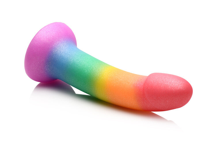 Simply Sweet Phallic 6.5 in. Silicone Rainbow Dildo