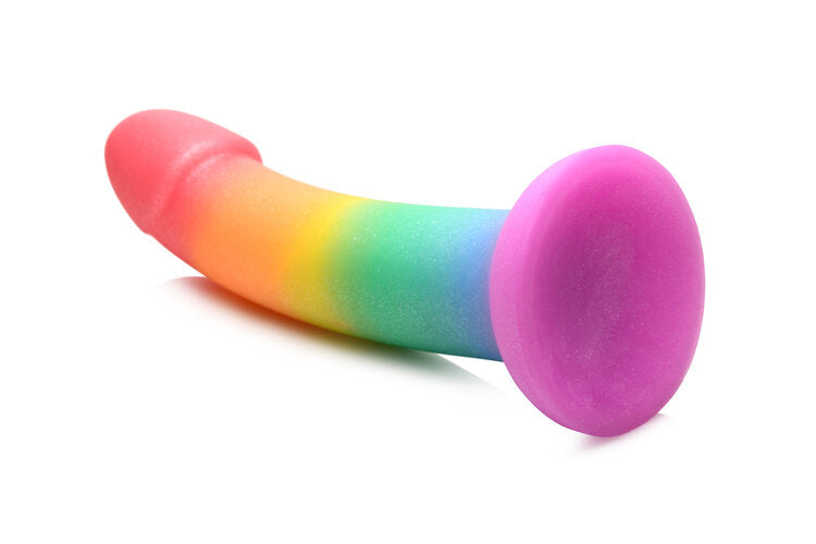 Simply Sweet Phallic 6.5 in. Silicone Rainbow Dildo