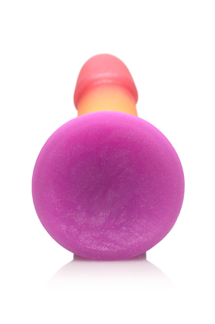 Simply Sweet Phallic 6.5 in. Silicone Rainbow Dildo