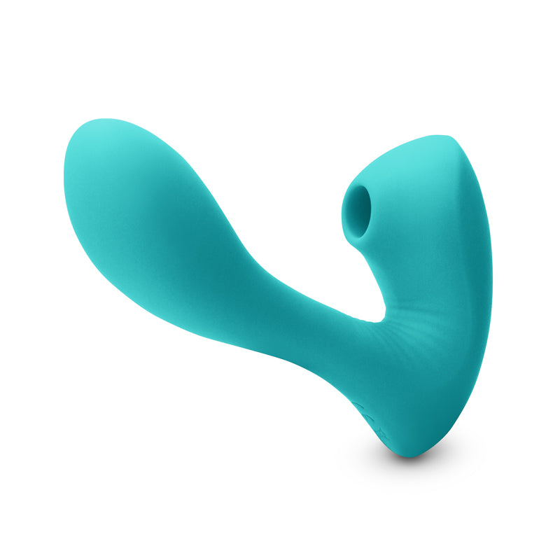 INYA Sonnet Suction Dual Stimulator/Vibrator Rechargeable - Teal
