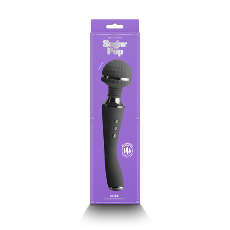 Sugar Pop Bliss Air Wand Massager - Black - Pink