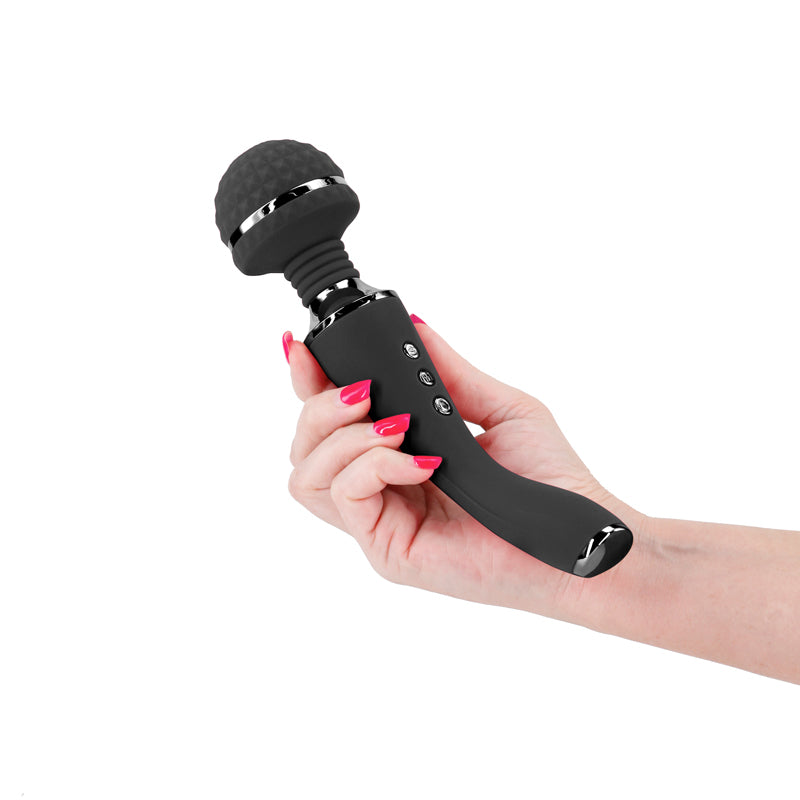 Sugar Pop Bliss Air Wand Massager - Black - Pink