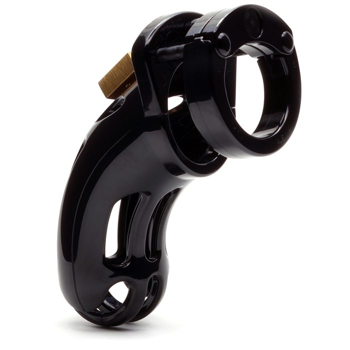 The Curve 3.75" Chastity Cock Cage - Black - Clear