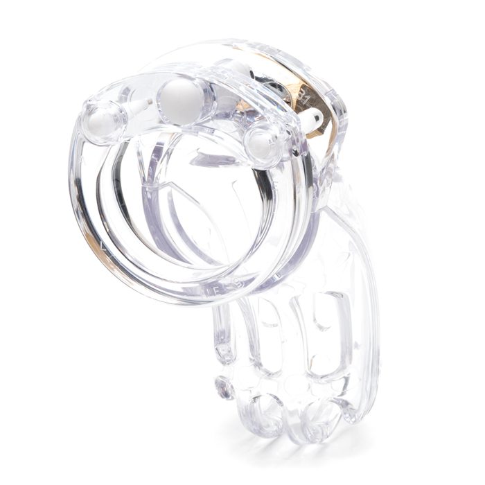 The Curve 3.75" Chastity Cock Cage - Black - Clear