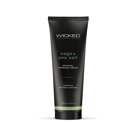 Wicked Sage+Sea Salt Sensual Massage Cream 4oz