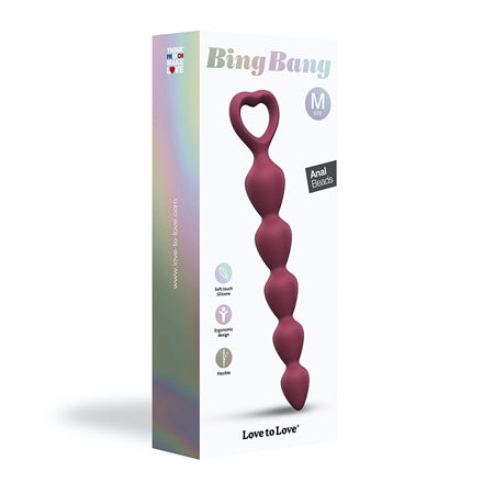 Love To Love Bing Bang Medium Anal Beads Prune