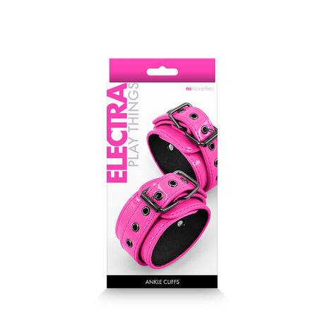 Electra Play Things Ankle Cuffs Restraints - Pink