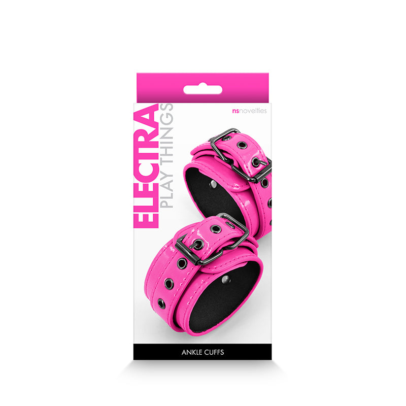 Electra Play Things Ankle Cuffs Restraints - Pink