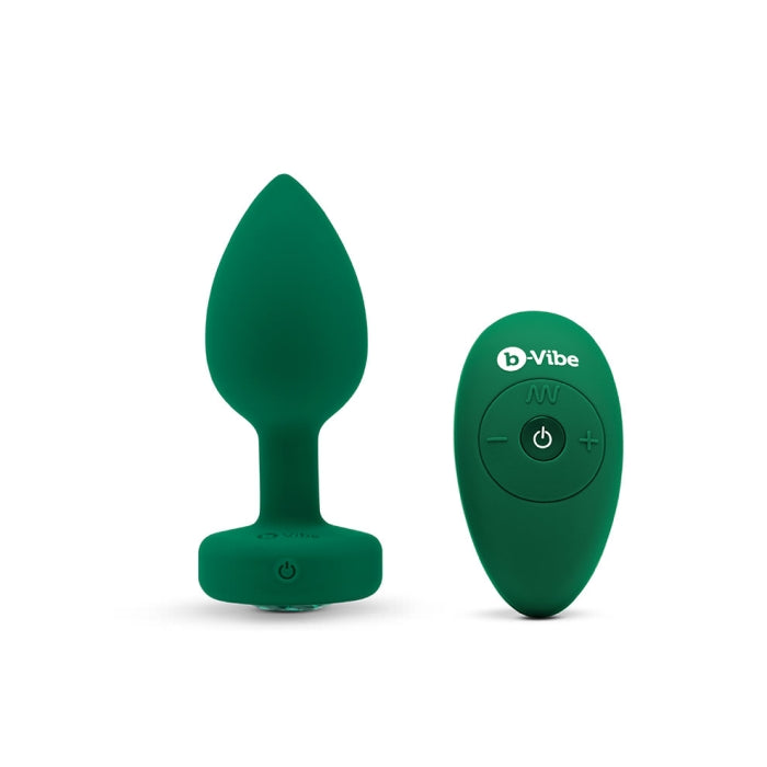 b-Vibe Vibrating Jewels Butt Plug - Remote Control - (M/L)