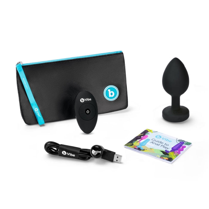 b-Vibe Vibrating Jewels Butt Plug - Remote Control - (XXL)