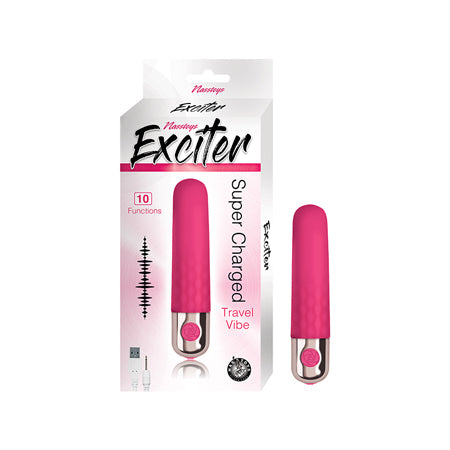 Exciter Travel Vibe Bullet Vibrator Chargeable Silicone - Pink