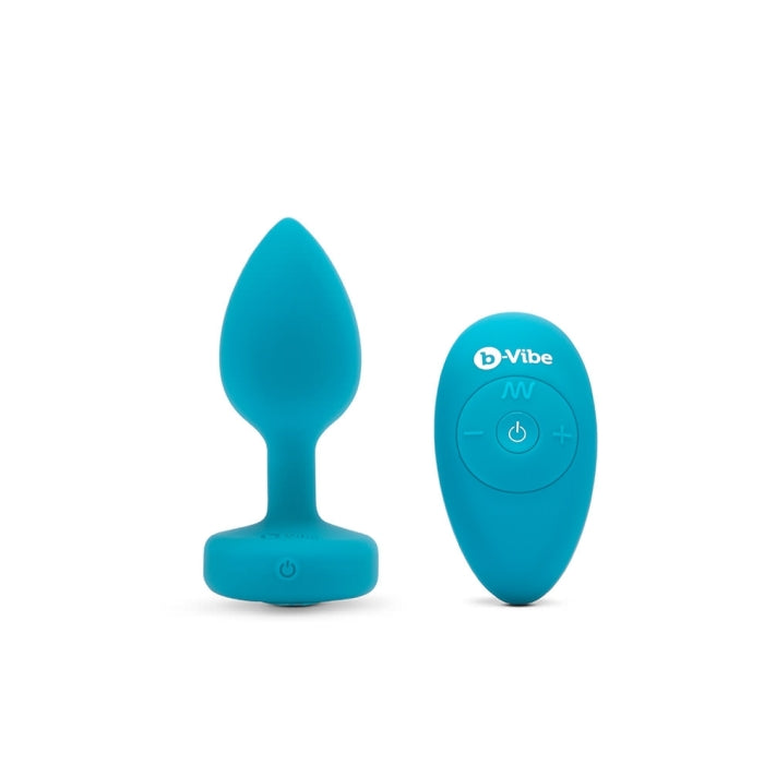 b-Vibe Vibrating Jewels Butt Plug - Remote Control - Rechargeable (S/M)