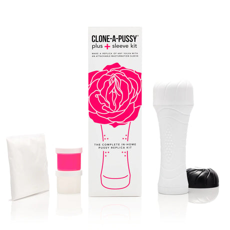 Clone-A-Pussy With Sleeve Kit Hot Pink at home vulva mold kit pussy mold kit