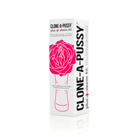 Clone-A-Pussy With Sleeve Kit Hot Pink at home vulva mold kit pussy mold kit