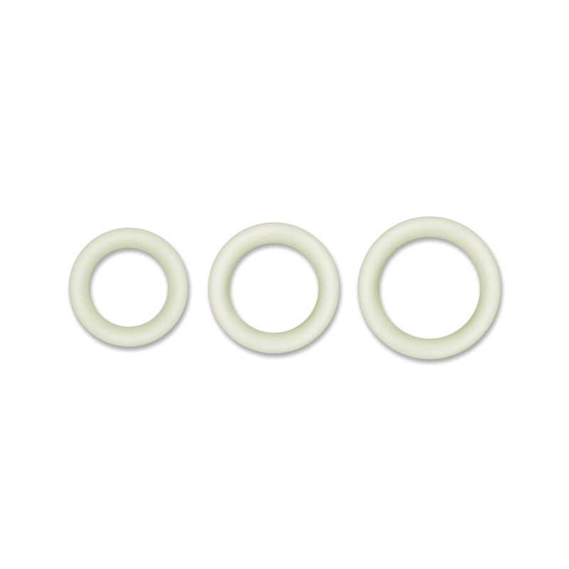 Firefly Halo Glow In The Dark Clear Cock Ring - Small