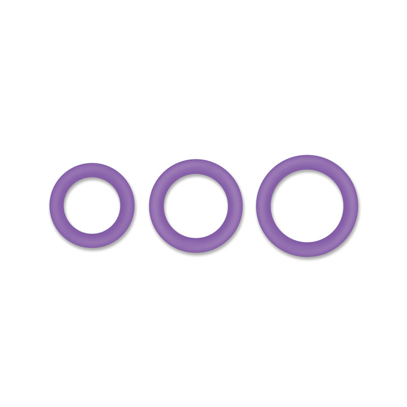 Firefly Halos Glow In The Dark Cock Rings - Purple