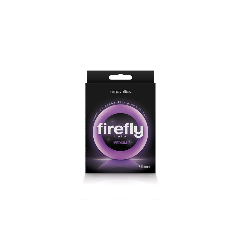 Firefly Halos Glow In The Dark Cock Rings - Purple
