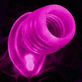 Oxballs GlowHole LED Lit FPlugs in Clear Frost