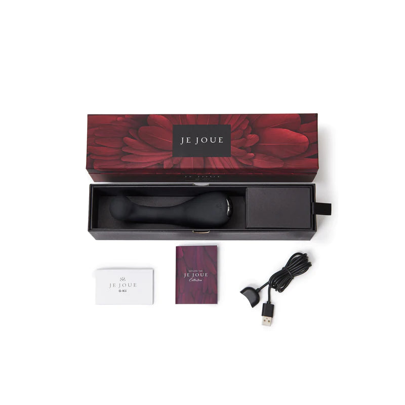 Je Joue Silicone G-Kii Dual Stimulator Vibrator- Purple - Black