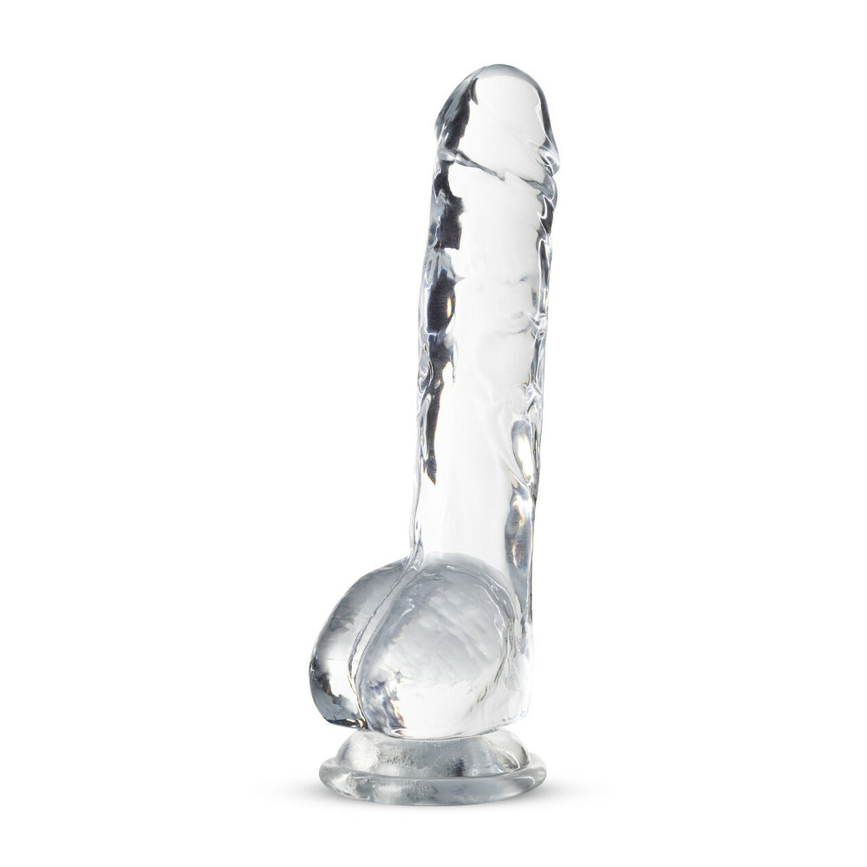 Naturally Yours - 8" Crystalline Dildo - Clear