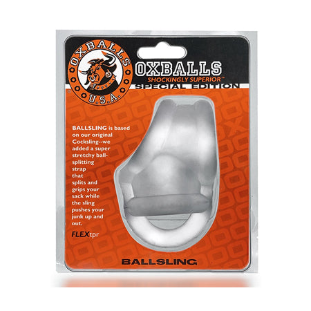 OxBalls Ballsling Ball-Split-Sling Clear Ice