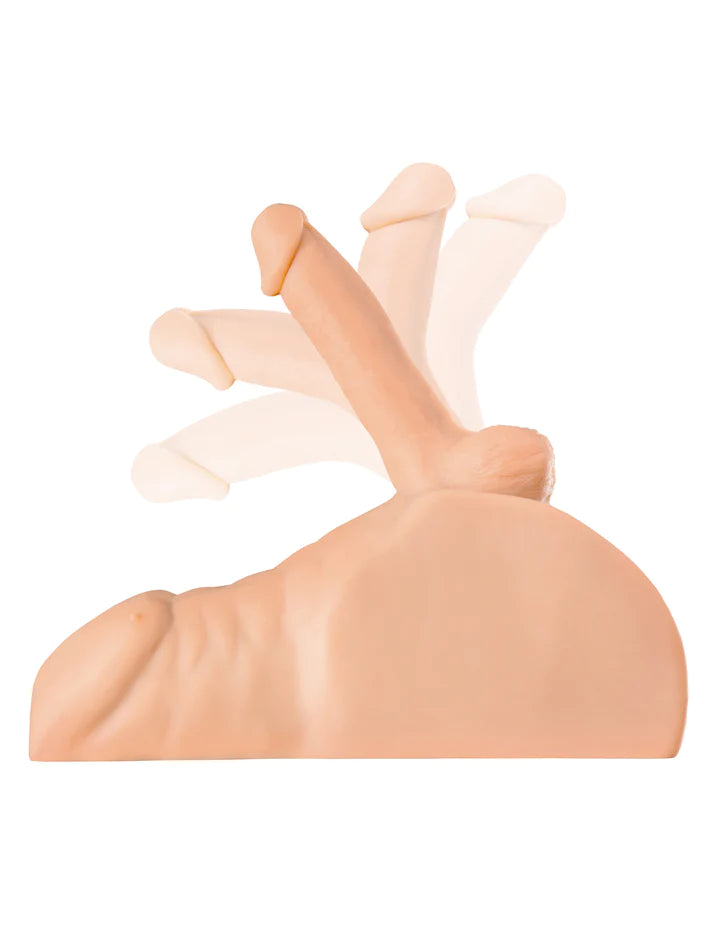 PDX Plus Perfect Ride Torso Masturbator Dildo - Light - Brown