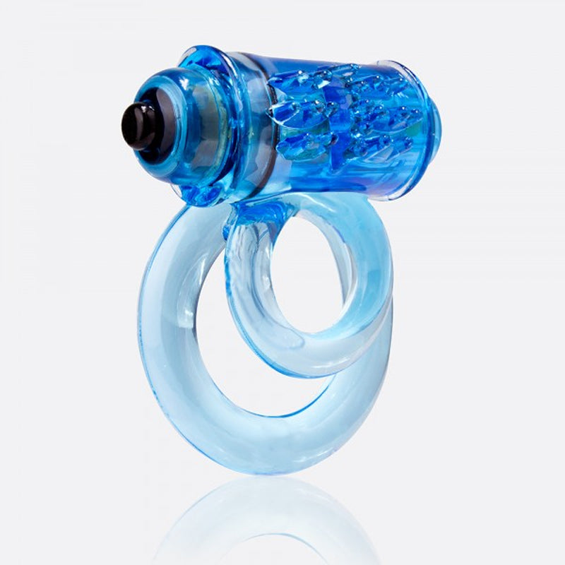 Screaming O DoubleO 6 Vibrating C Ring - Blue