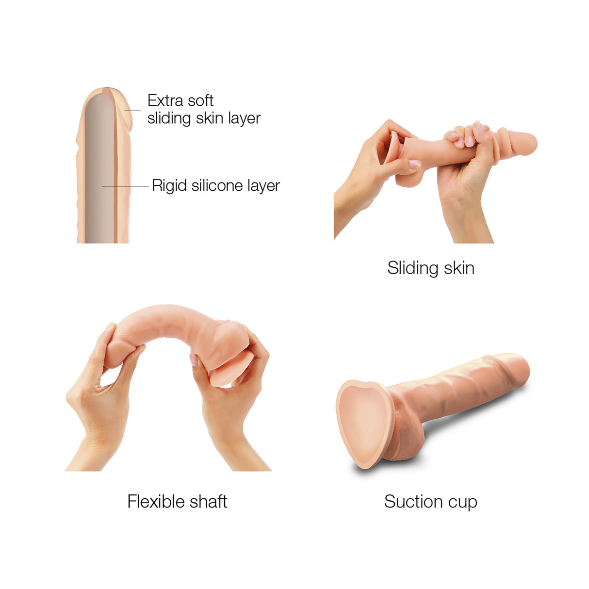 Strap-On-Me Sliding Skin Dildo