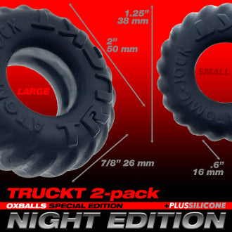 OxBalls Truckt Cockring Plus+Silicone Special Edition Night