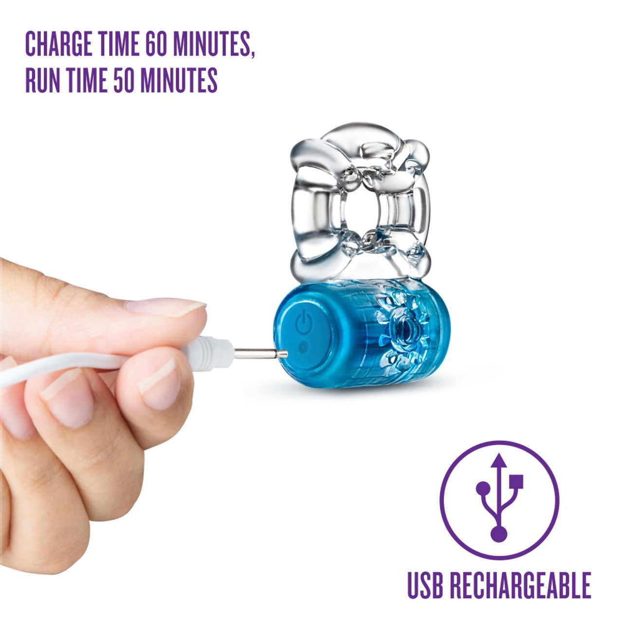 Play with Me - Pleaser Rechargeable C-Ring - Blue