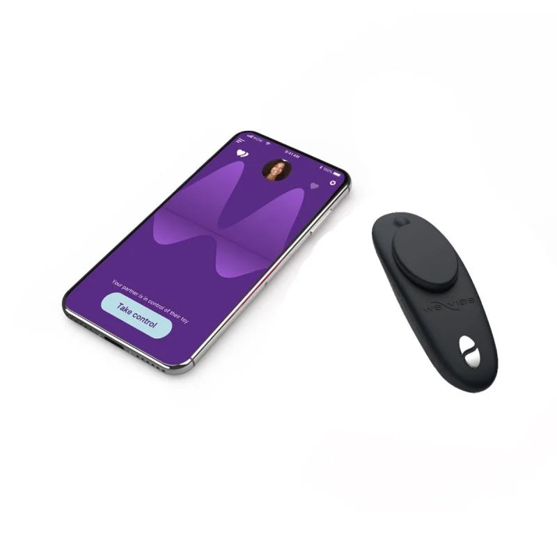 We-Vibe Moxie Panty App Controlled Vibrator Aqua - Black