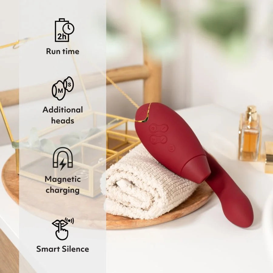 Womanizer Duo 2 Dual Stimulator Air Pulse Vibrator