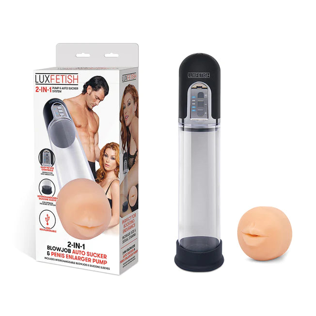 2-in-1 Blowjob Auto Suck & Penis Pump