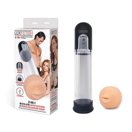 2-in-1 Blowjob Auto Suck & Penis Pump