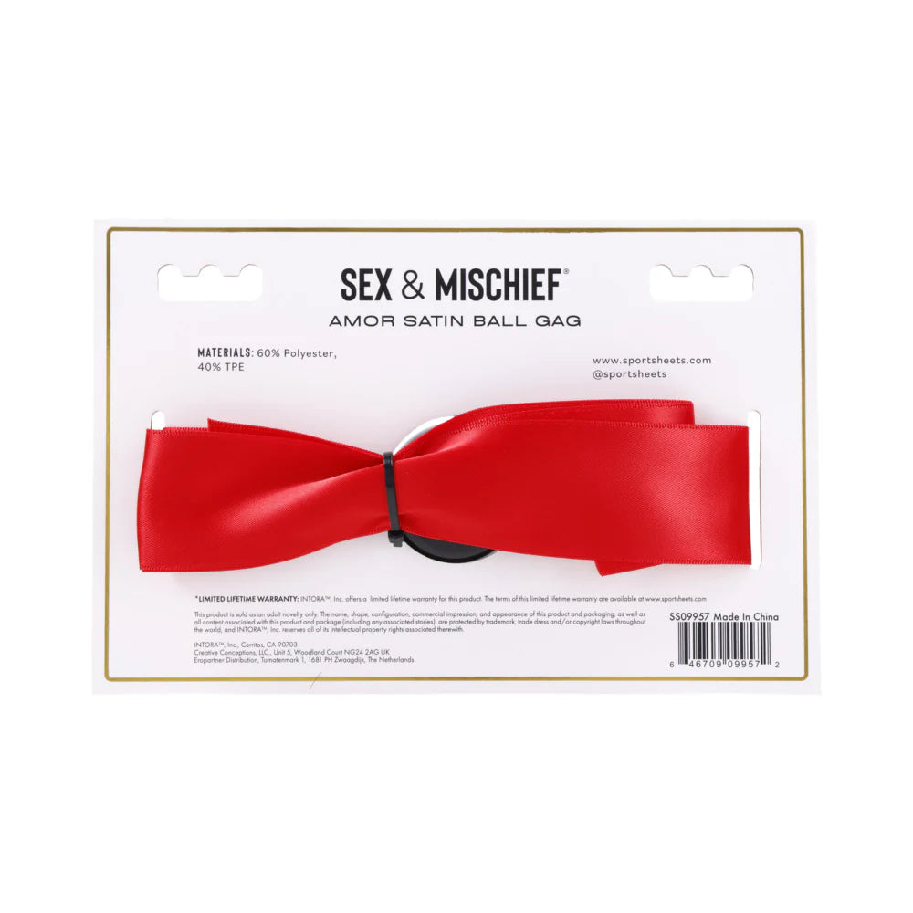 Sex & Mischief Amor Satin Ball Gag