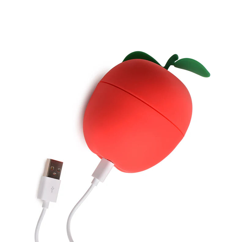 a silicone stimulator that looks like an apple