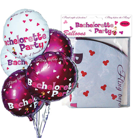 Bachelorette Party Foil Balloons - 9 Pack