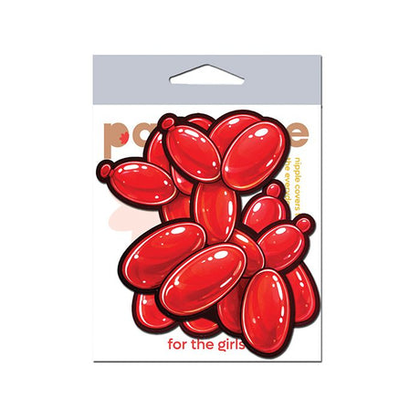 pastease red poodle animal balloon pasties