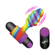 Vibrating Rainbow Butt Plug