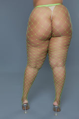 Oversized Fishnet Pantyhose - Queen Size -  All Colors