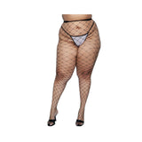 Oversized Fishnet Pantyhose - Queen Size -  All Colors