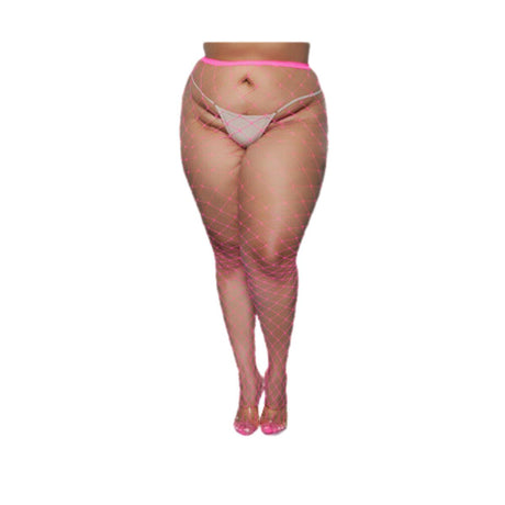 Oversized Fishnet Pantyhose - Queen Size -  All Colors