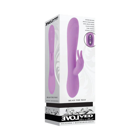 Purple Beaded Dual Stimulator Vibrator